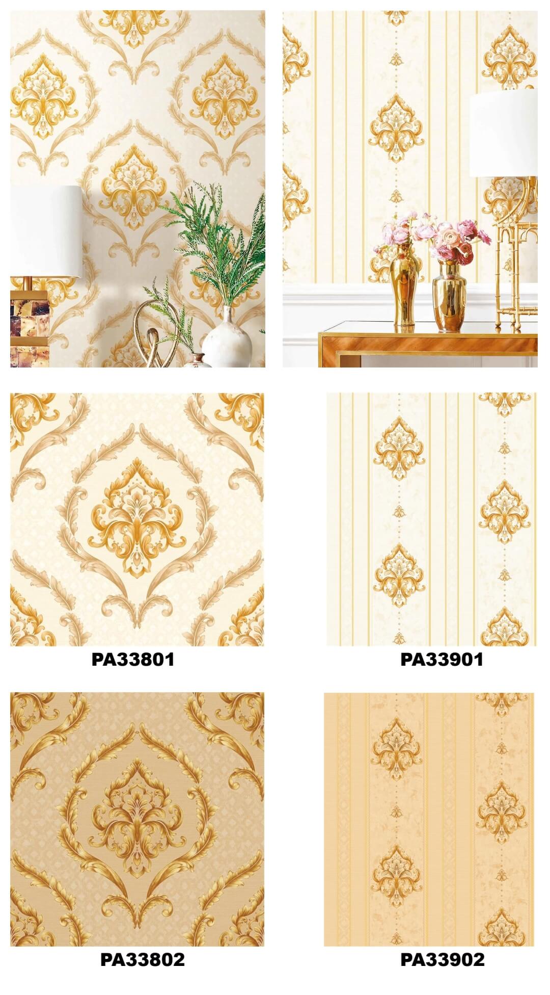 3d Gold Leaf Wallpaper for Hotel (24)