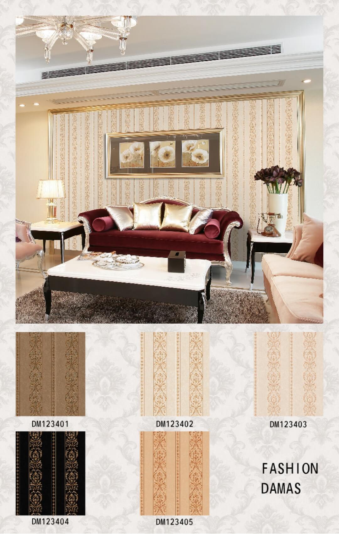 Classic Damask Pvc Wallpaper From China Wholesale (12)