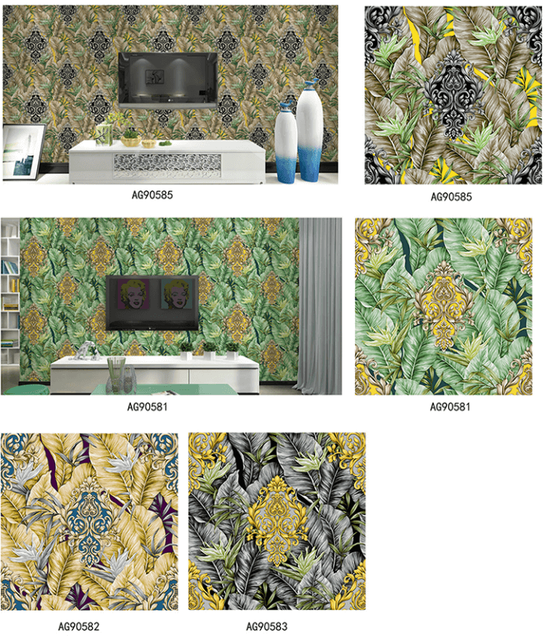 Customized Designs PVC Wallpaper for Bathroom