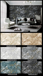 Trendy Damask Design PVC Wallpapers Cost-Effective Wall Decors Premium PVC Wallpapers