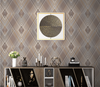 1.06m Embossed Rhombus Pattern Pvc Wallpaper for Home Decoration