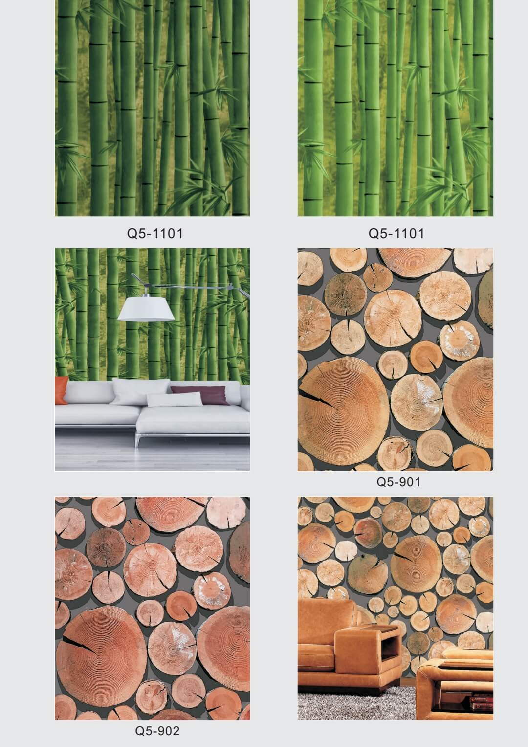 Cheap 3d Bamboo Pvc Wallpaper Designs (2)