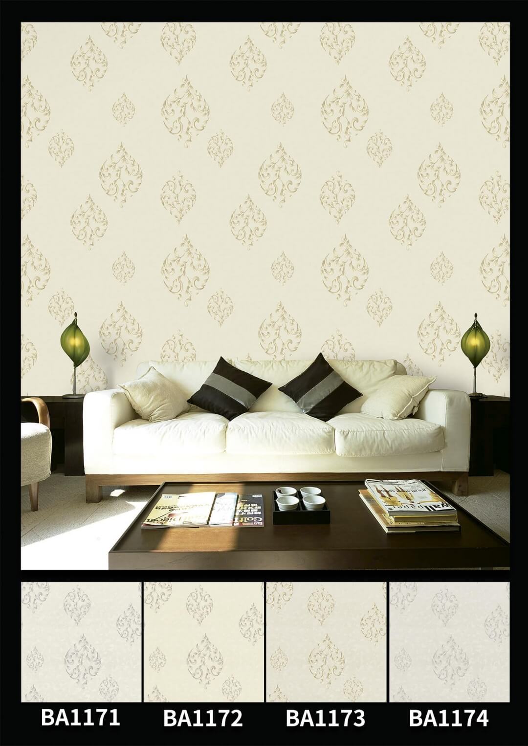 Beijing Luxury Home Decoration 3d Modern Vinyl Wallpaper (8)