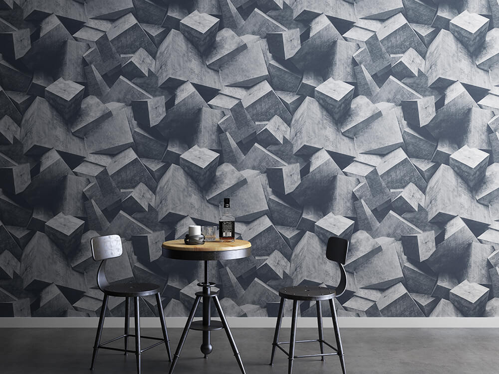 Brick And Stone Wallpaper for Coffee Shop Decoration (23)