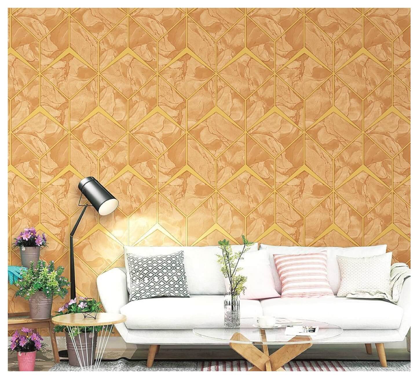 Beautiful Color 3D Design Wallpaper Better choice For Living Area, Bedroom, kids room, Office Durable PVC Wallpapers (14)