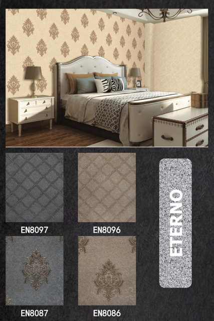 Beautiful European Style Pvc Wallpaper for Home Decoration 